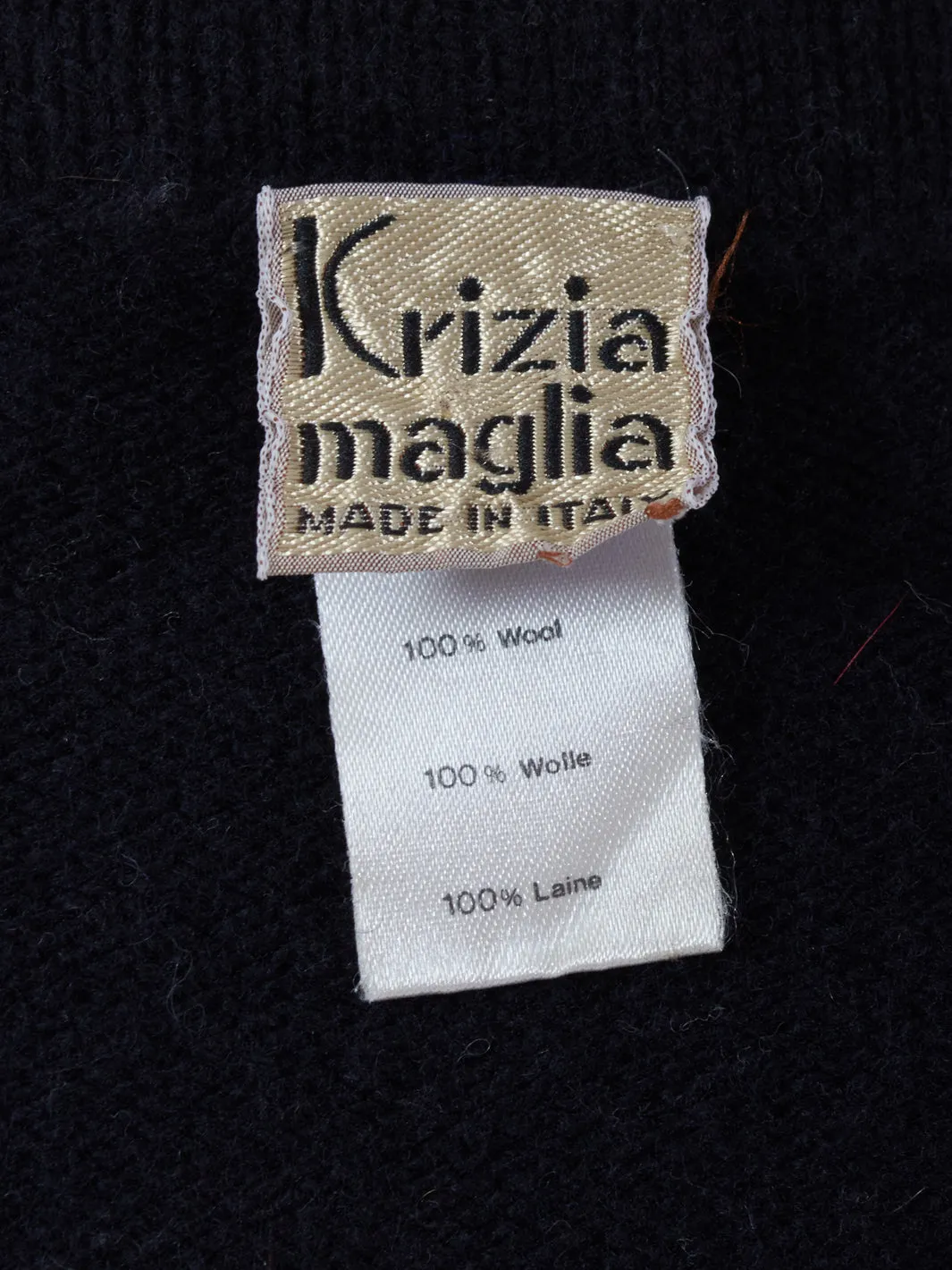 Krizia Wool sweater with Dalmatian embroidery