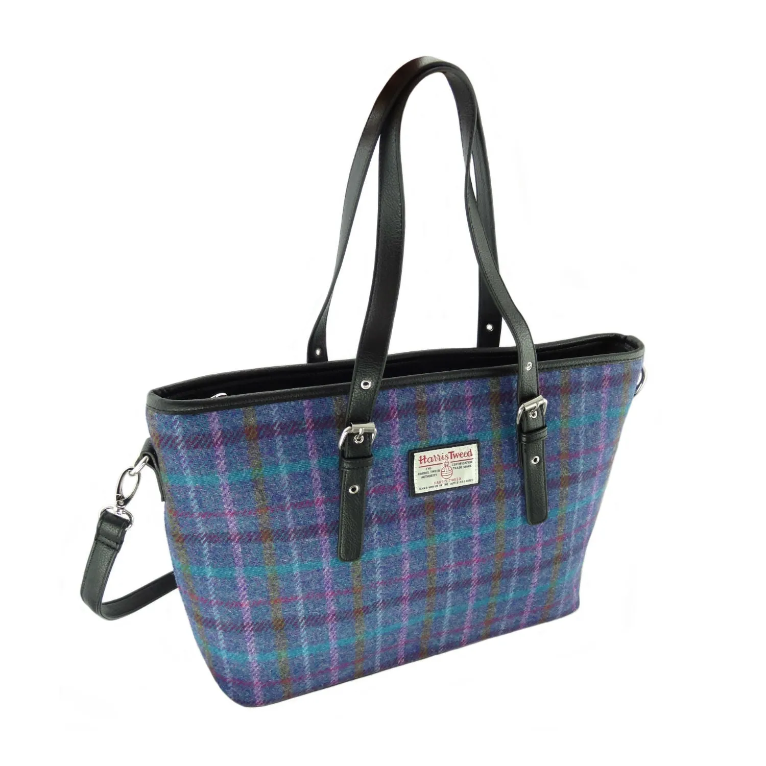 Large Tote Bag 'Spey' with Harris Tweed