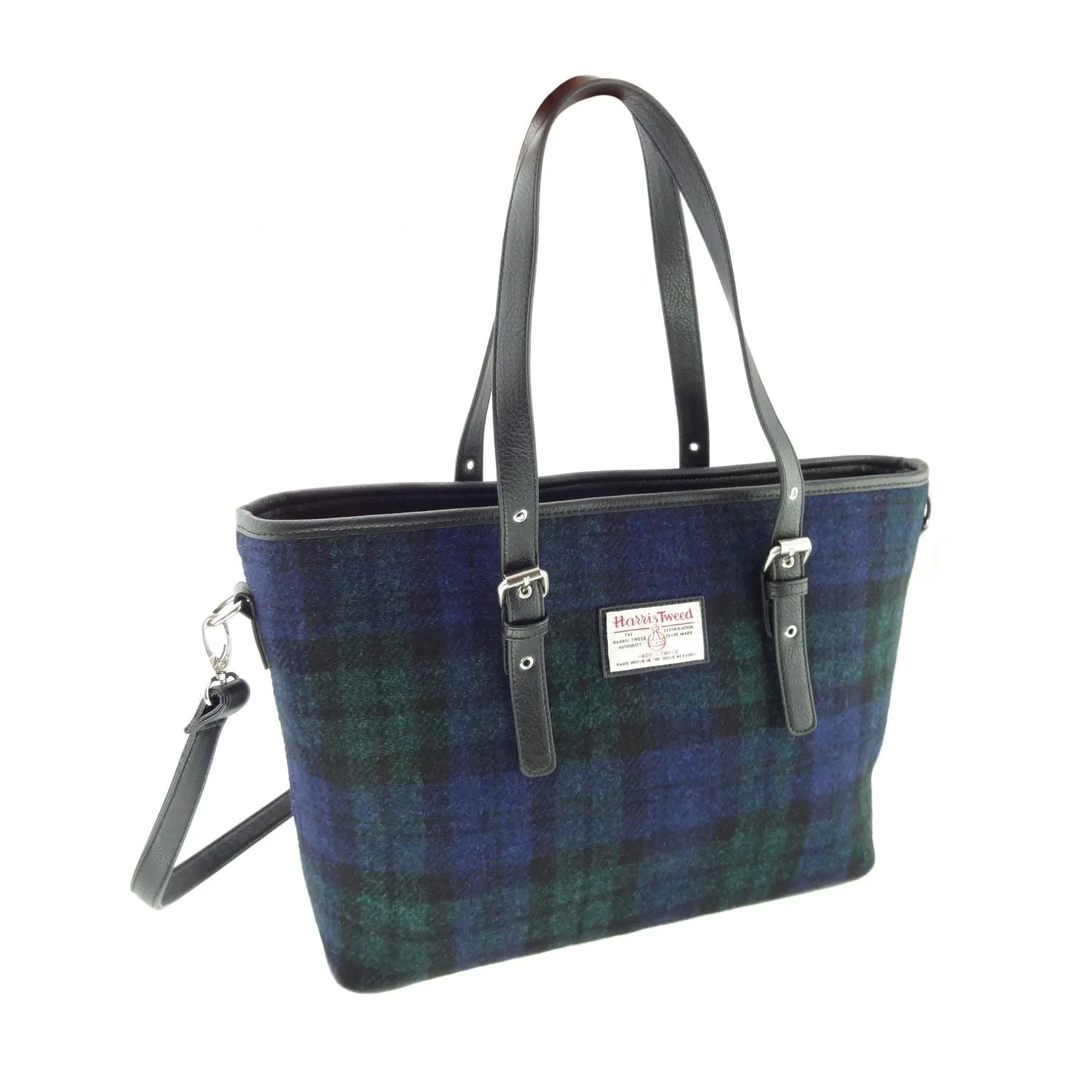 Large Tote Bag 'Spey' with Harris Tweed