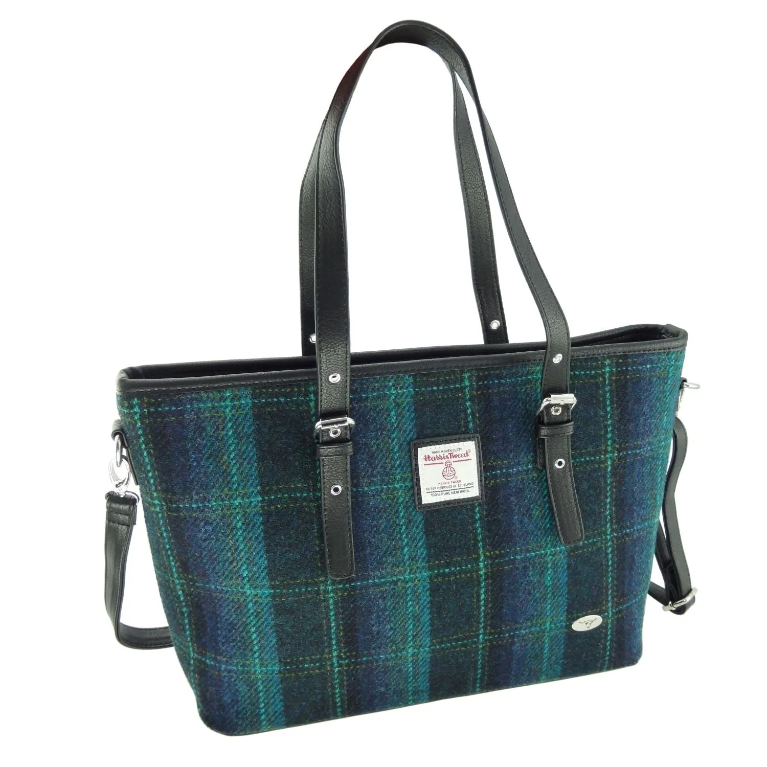 Large Tote Bag 'Spey' with Harris Tweed