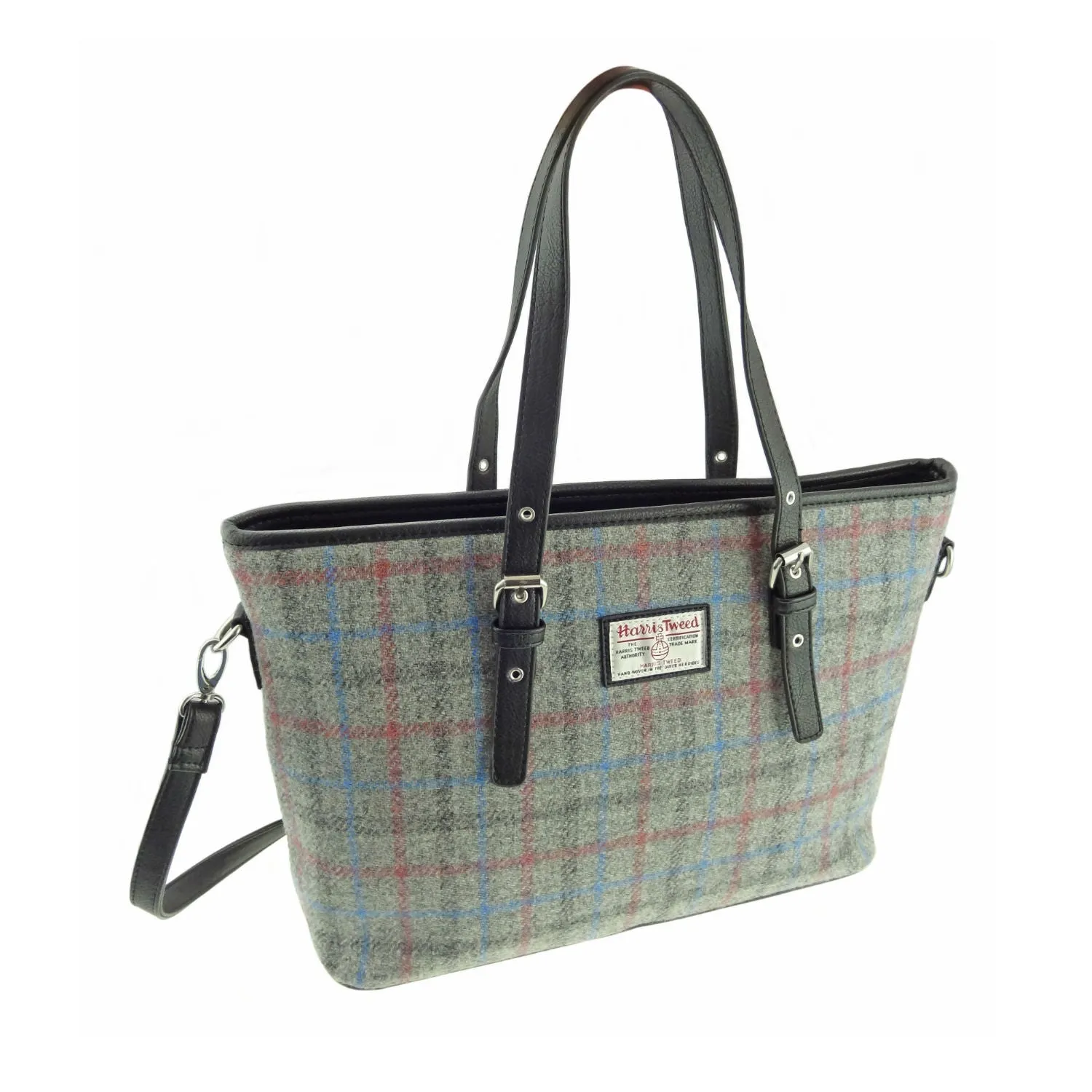 Large Tote Bag 'Spey' with Harris Tweed