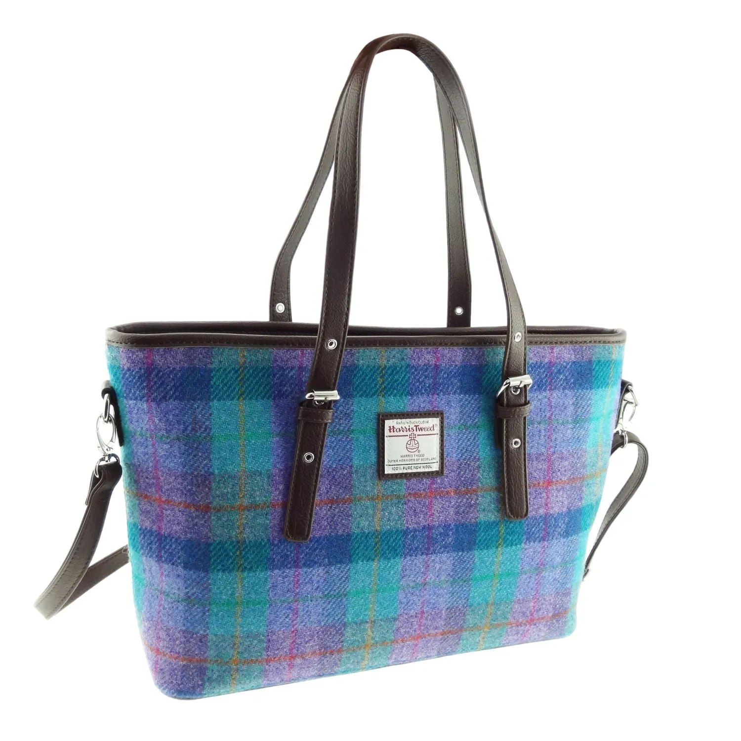 Large Tote Bag 'Spey' with Harris Tweed