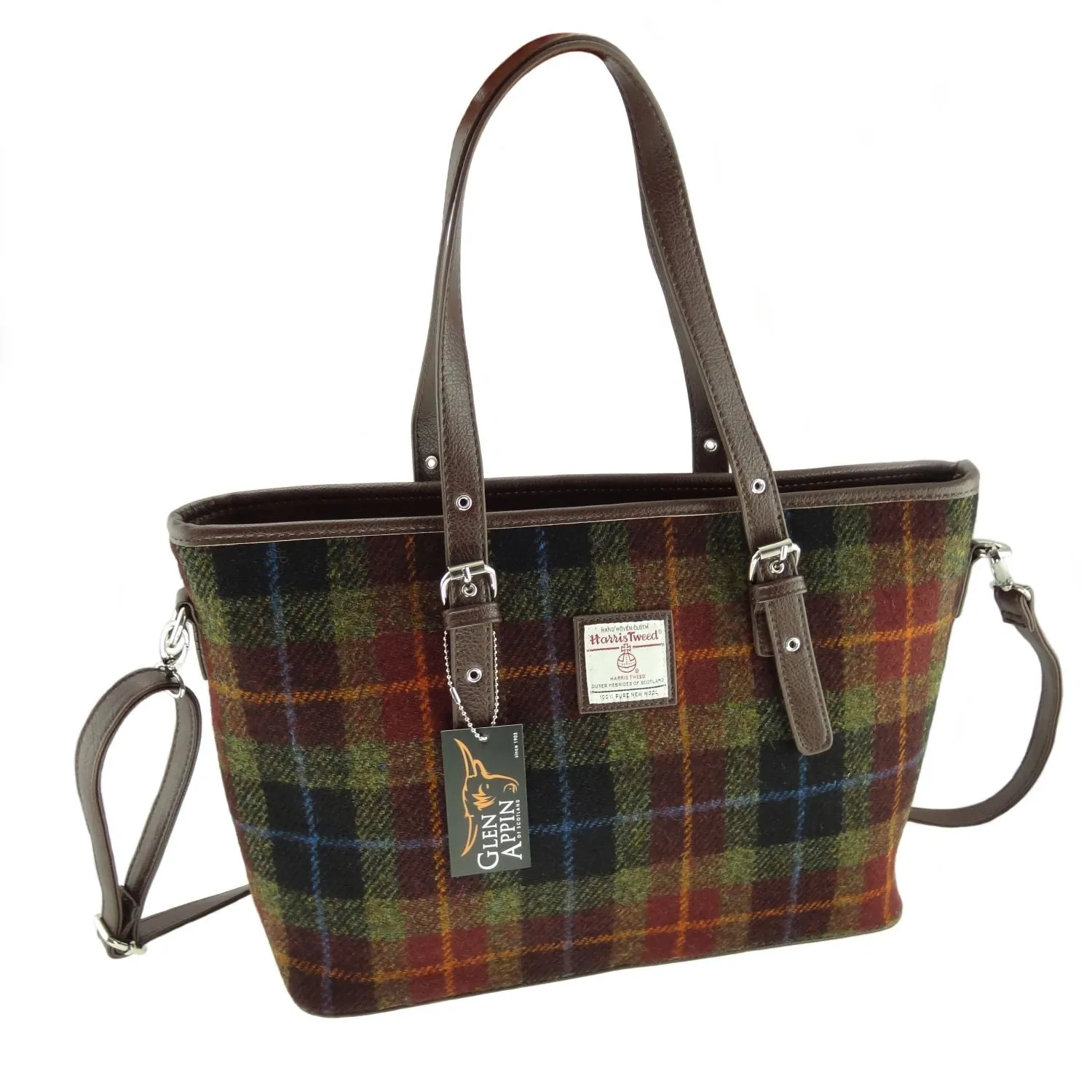 Large Tote Bag 'Spey' with Harris Tweed