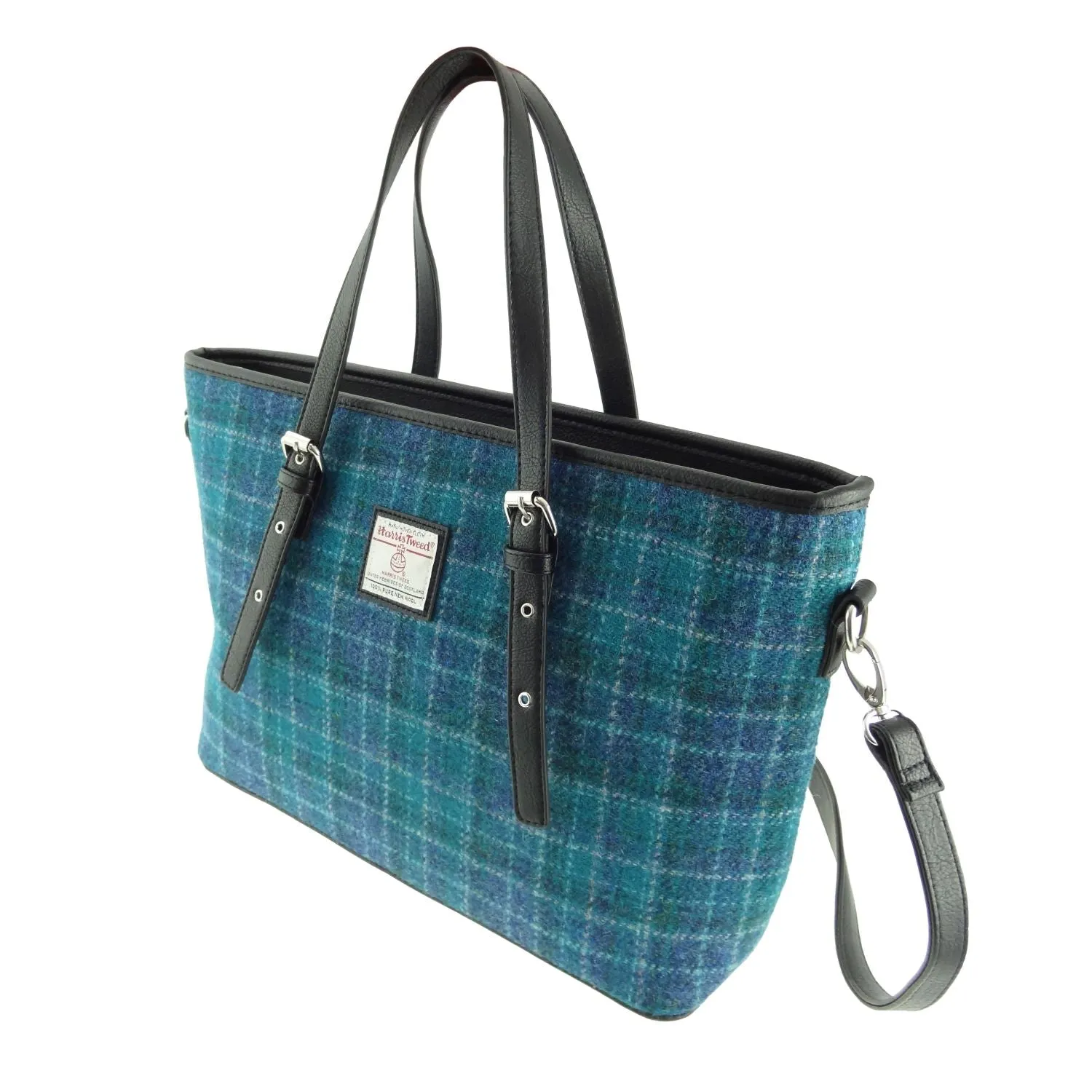 Large Tote Bag 'Spey' with Harris Tweed