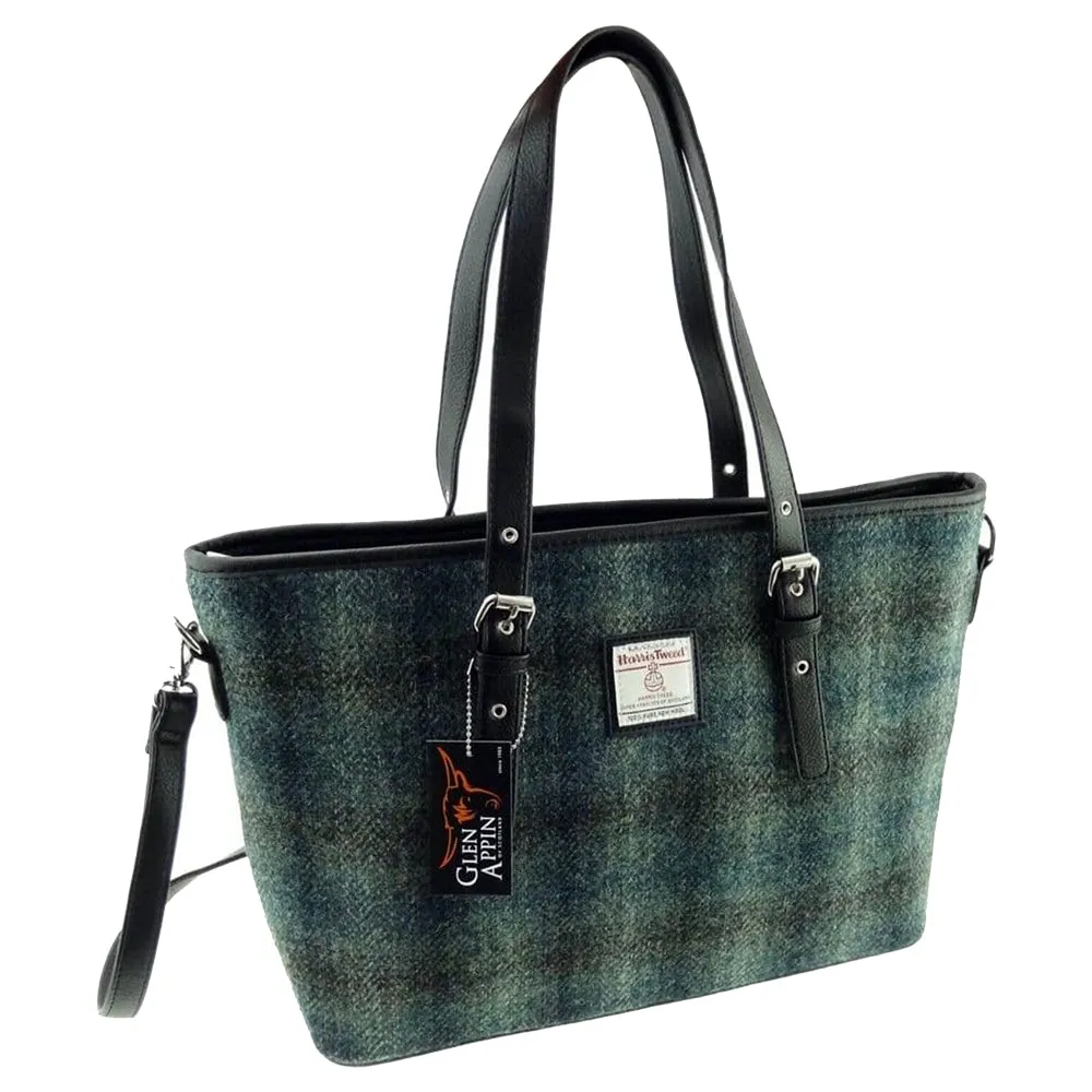 Large Tote Bag 'Spey' with Harris Tweed