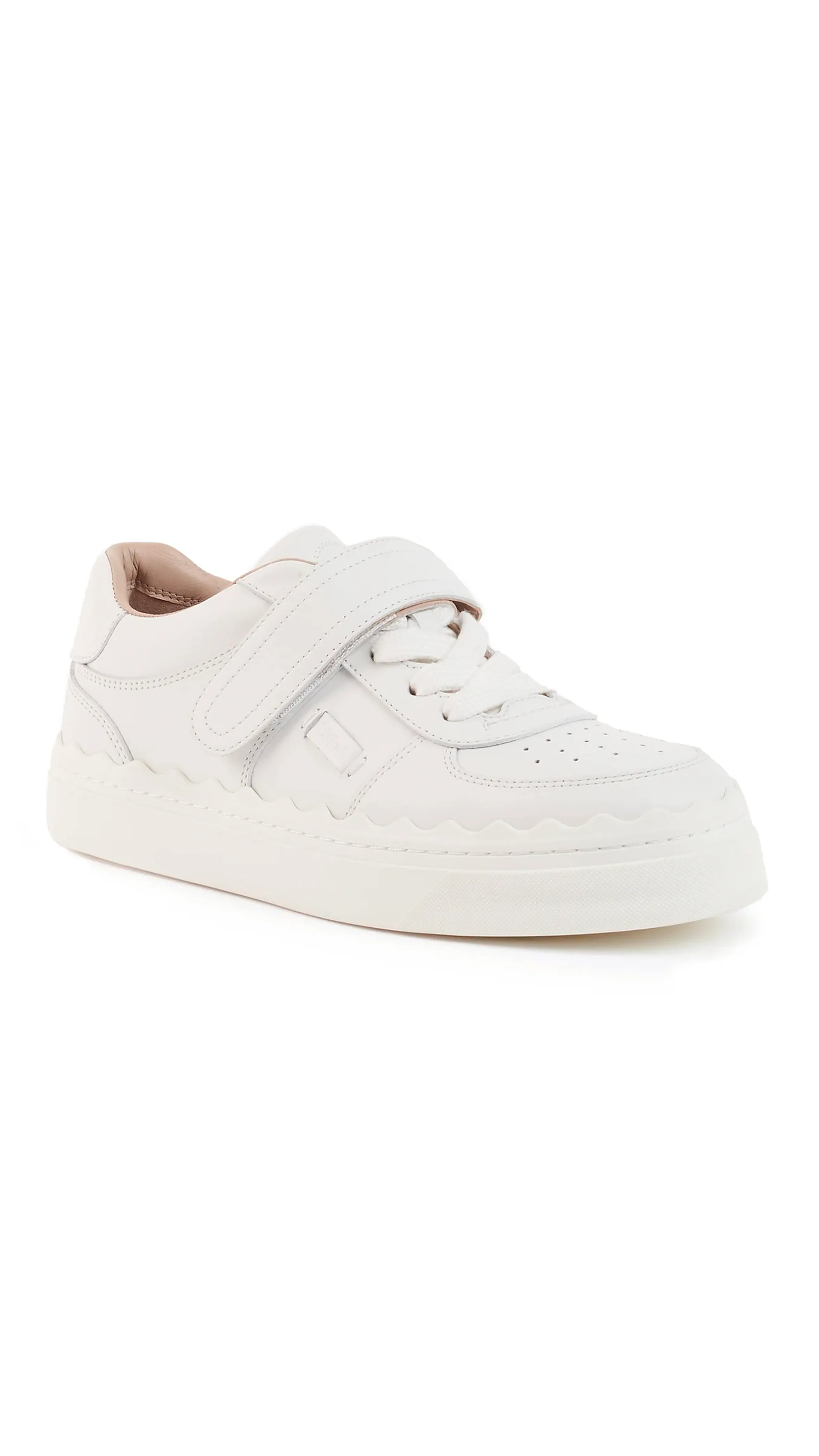 Lauren Sneaker with Strap - White