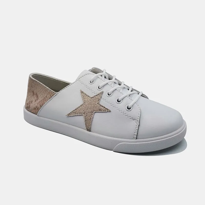 Leather Nicki Gold Star Sneaker