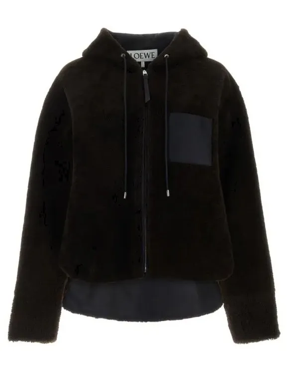 LOEWE  |Hooded jacket in shearling