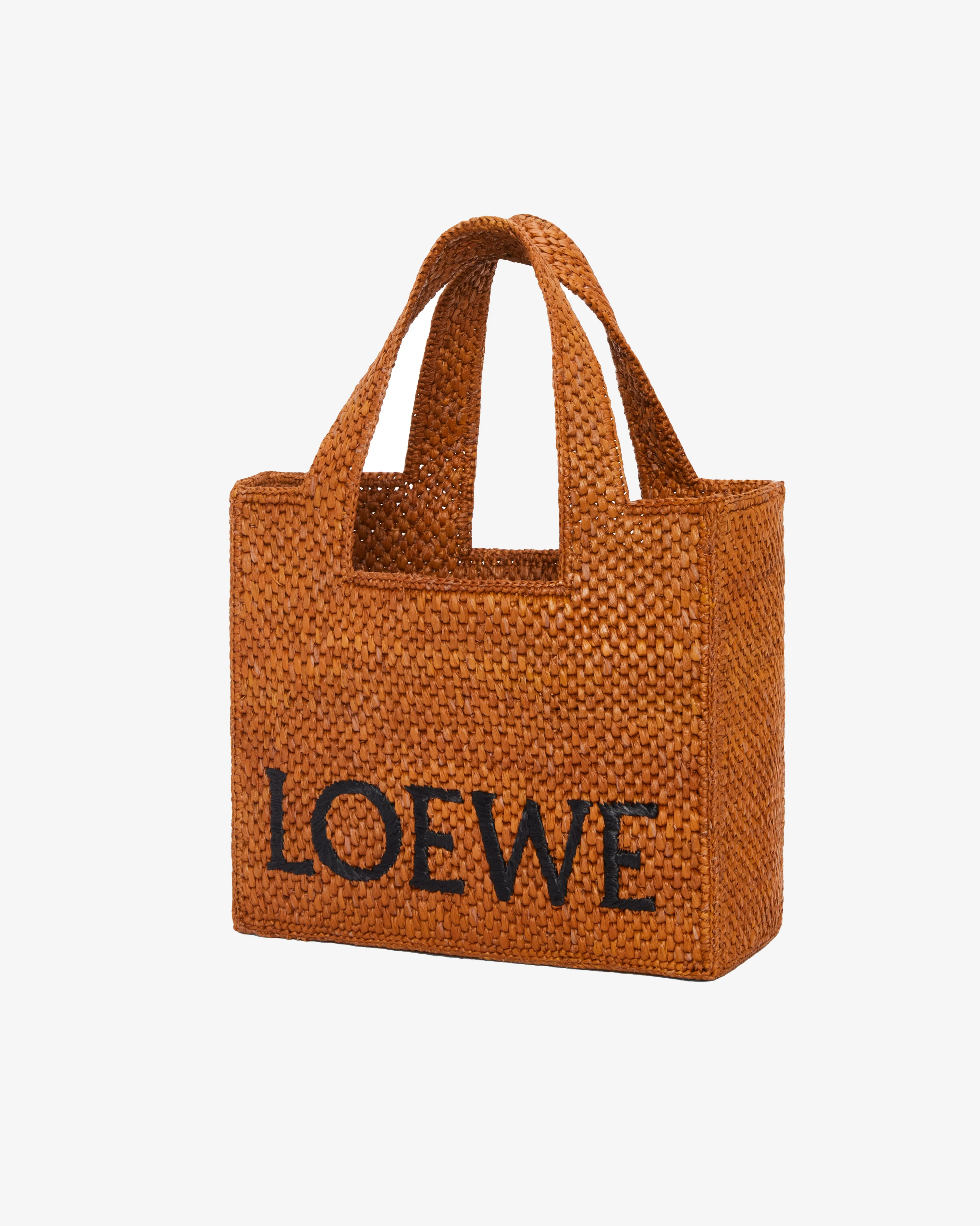 Loewe Women's Loewe Font Tote Small Bag  Honey Gold