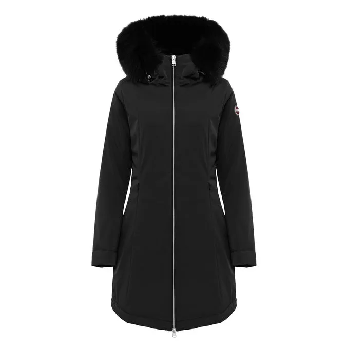 LONG PARKA WITH HOODIE Woman Black 