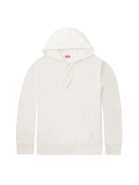 Long Sleeve Slub Hoodie - Arctic White