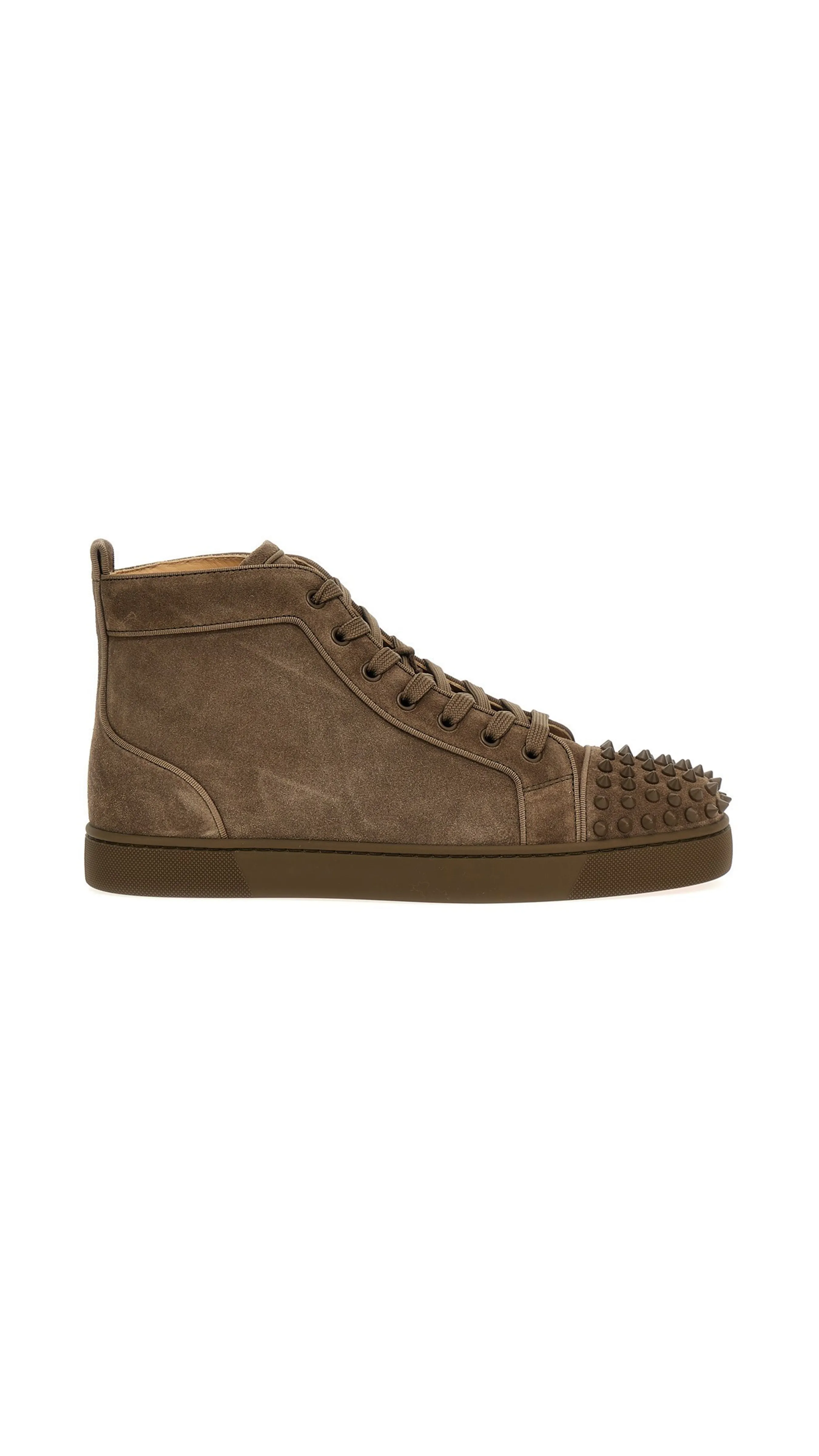 Lou Spike Suede Sneaker - Taupe