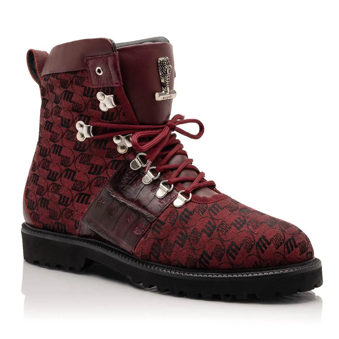 Mauri O.G 3272 Men's Shoes Exotic Crocodile / Ostrich / Fabric / Calf-Skin Leather Boots (MA5630)