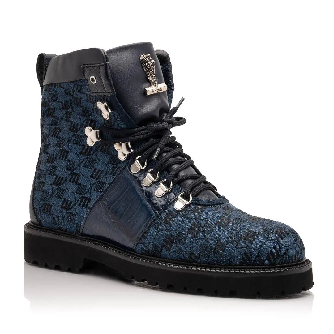 Mauri O.G 3272 Men's Shoes Exotic Crocodile / Ostrich / Fabric / Calf-Skin Leather Boots (MA5630)