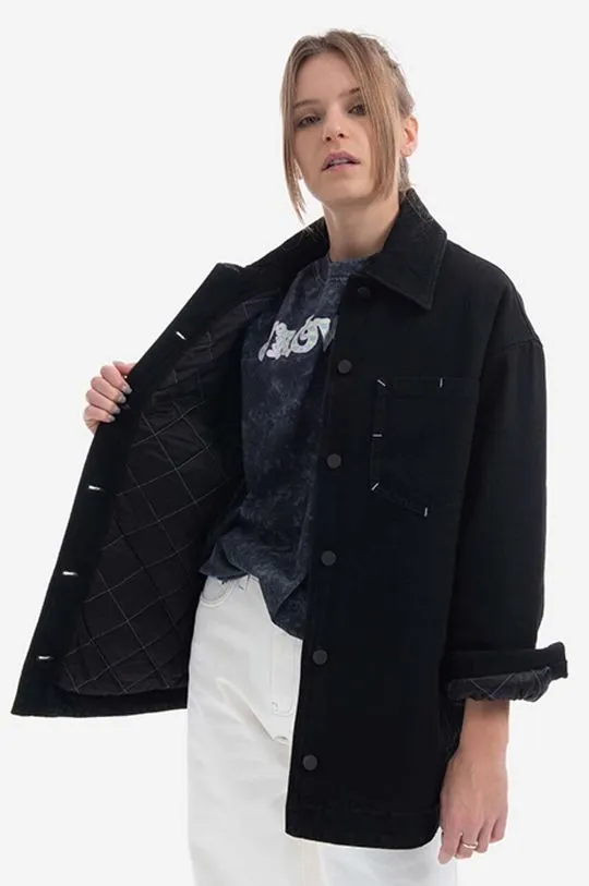 MCQ denim jacket Denim Overshirt women's black color