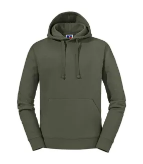 Mens authentic hoodie olive green Russell