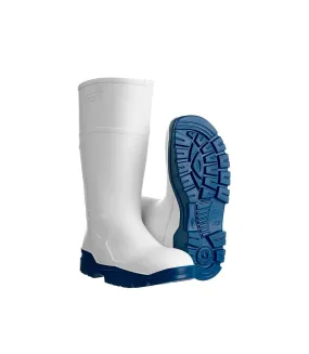 Mens pu safety wellington boots white Portwest