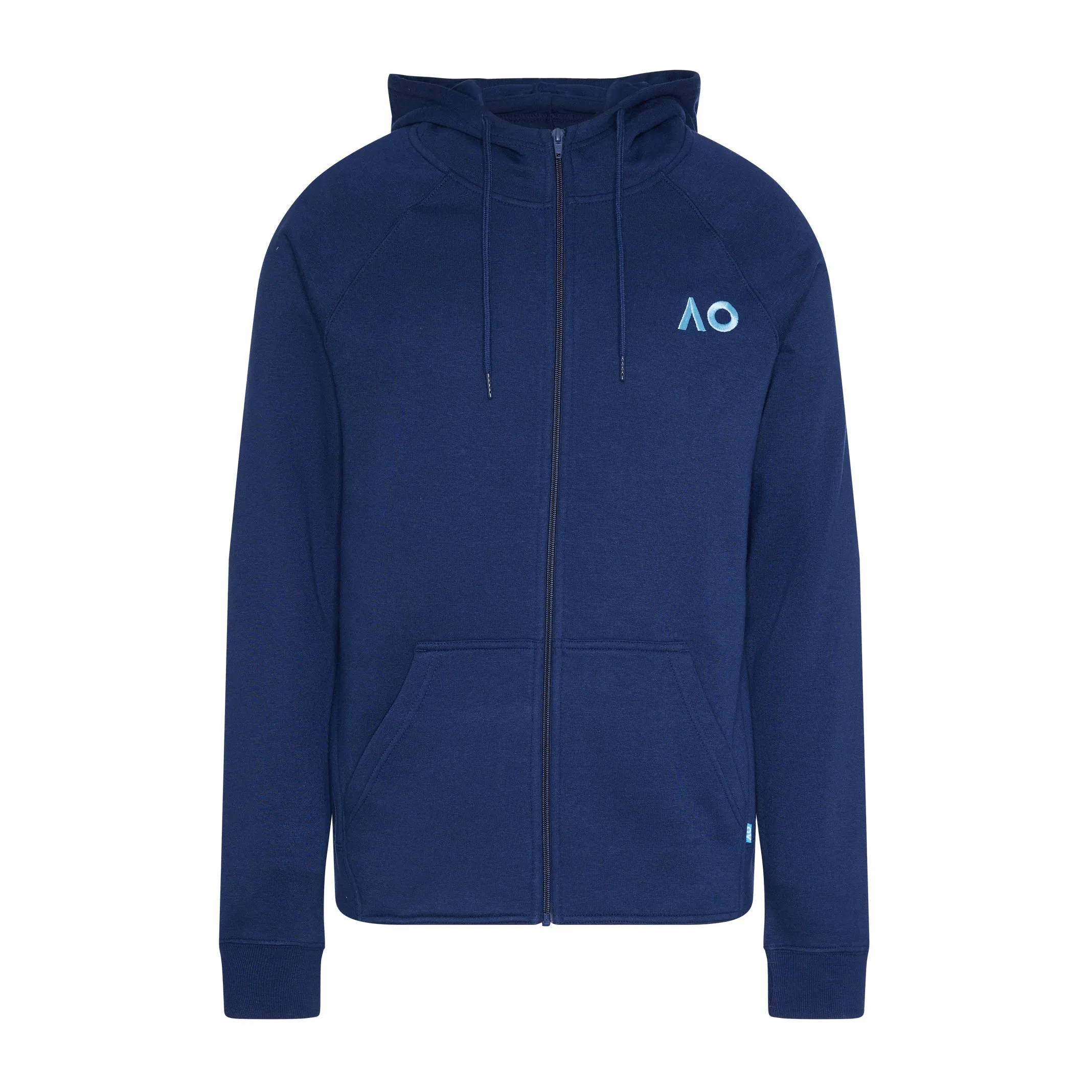 Men's Zip Hoodie Round Logo