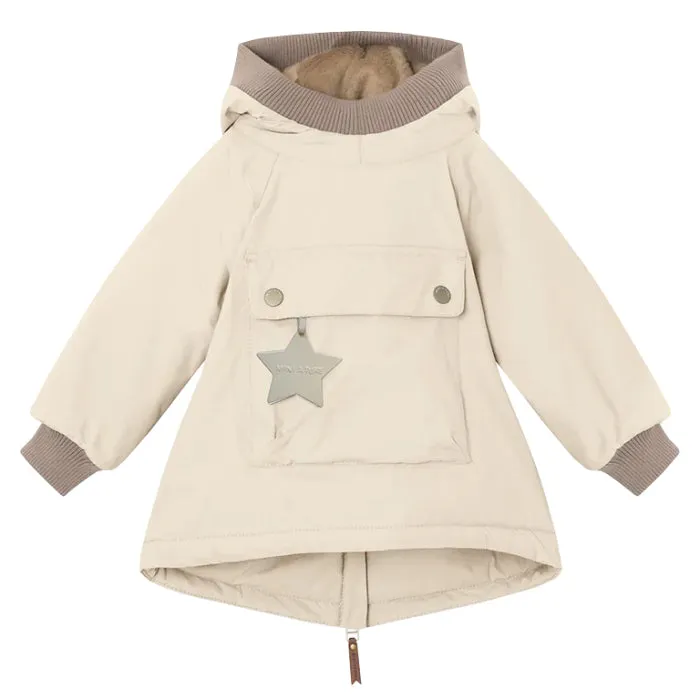 Mini A Ture Baby Wen Winter Anorak Jacket Angora Cream