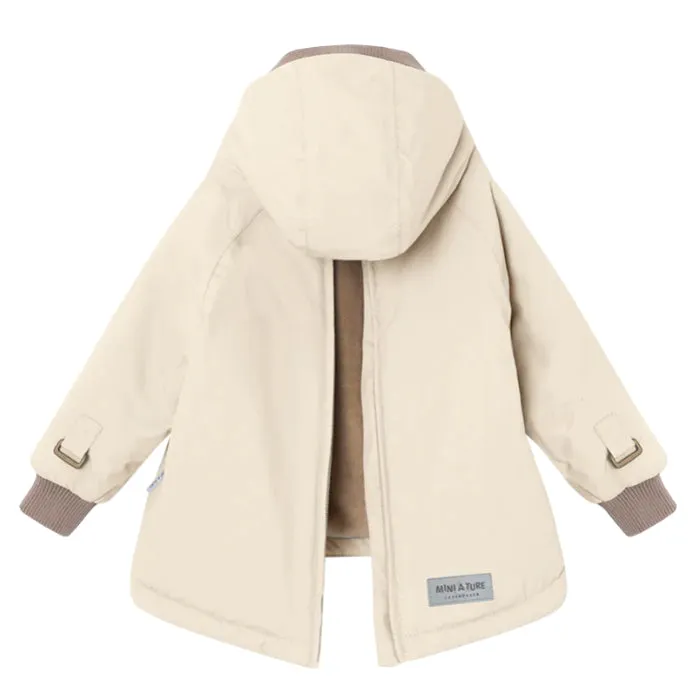 Mini A Ture Baby Wen Winter Anorak Jacket Angora Cream