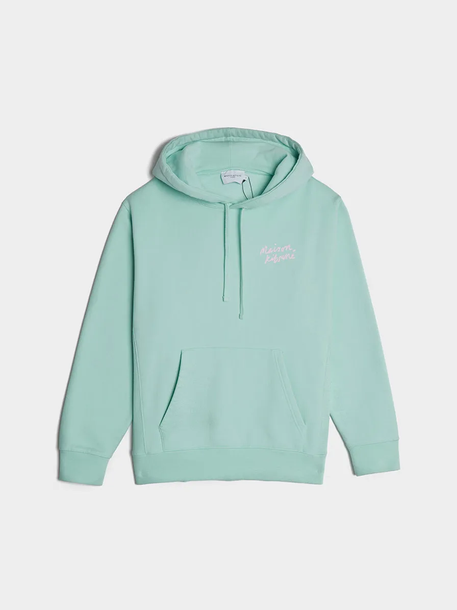 Mini Handwriting Relaxed Hoodie, Mist Green