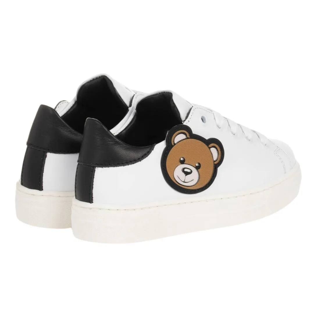 Moschino Sneaker Teddy Logo White