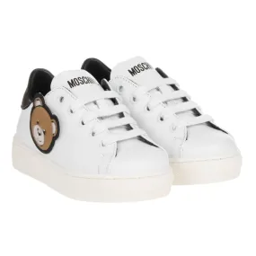 Moschino Sneaker Teddy Logo White