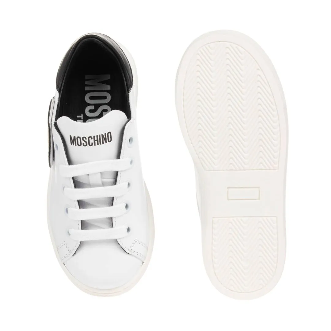 Moschino Sneaker Teddy Logo White