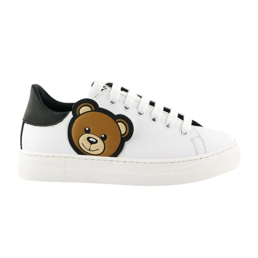 Moschino Sneaker Teddy Logo White