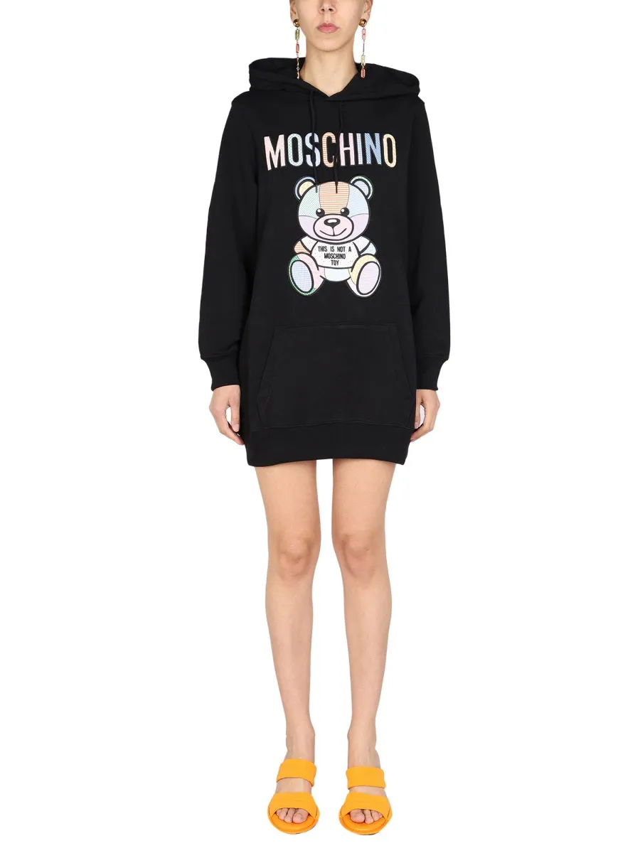 Moschino Teddy Bear Motif Drawstring Hoodie