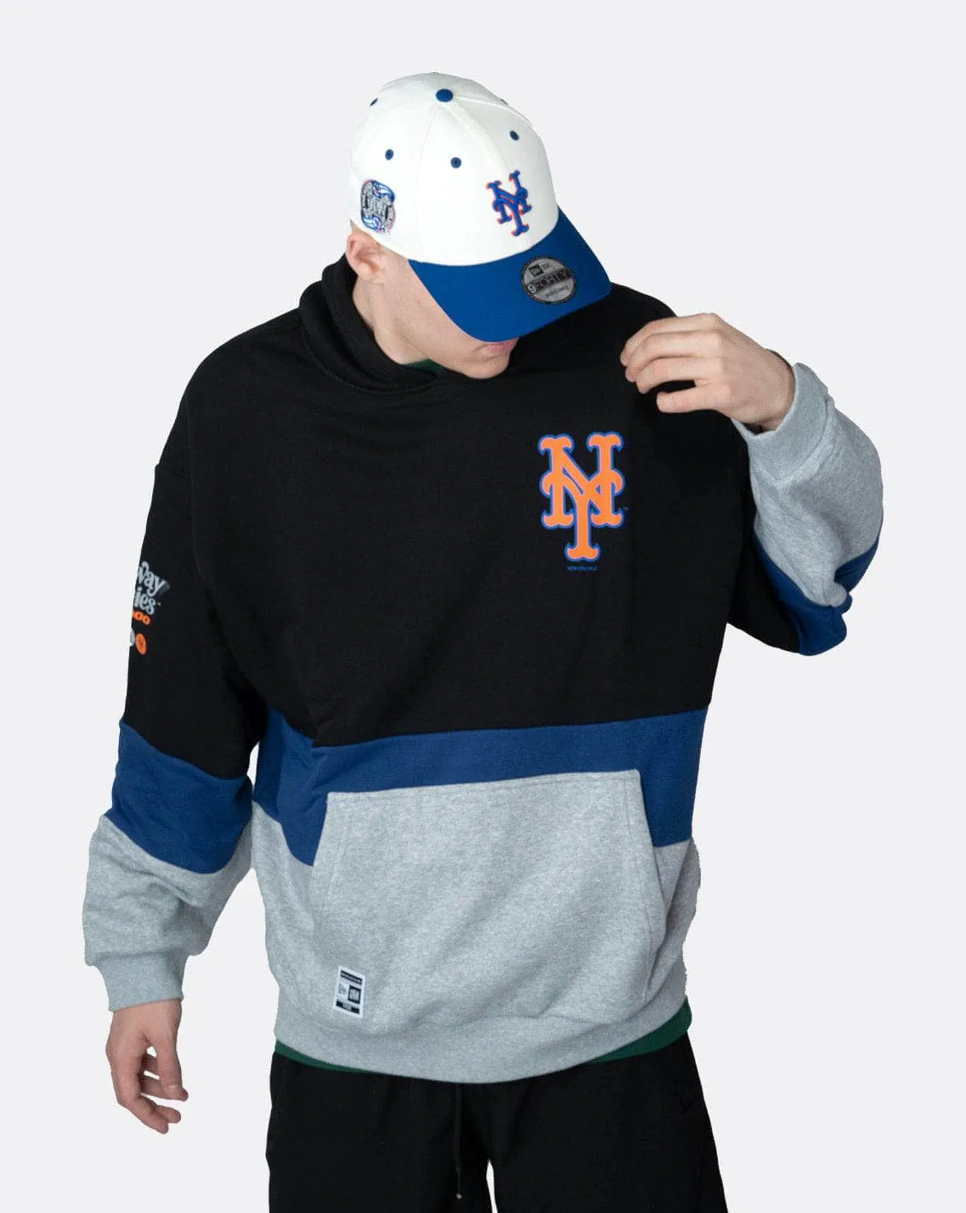 new era new york mets oversize hoodie