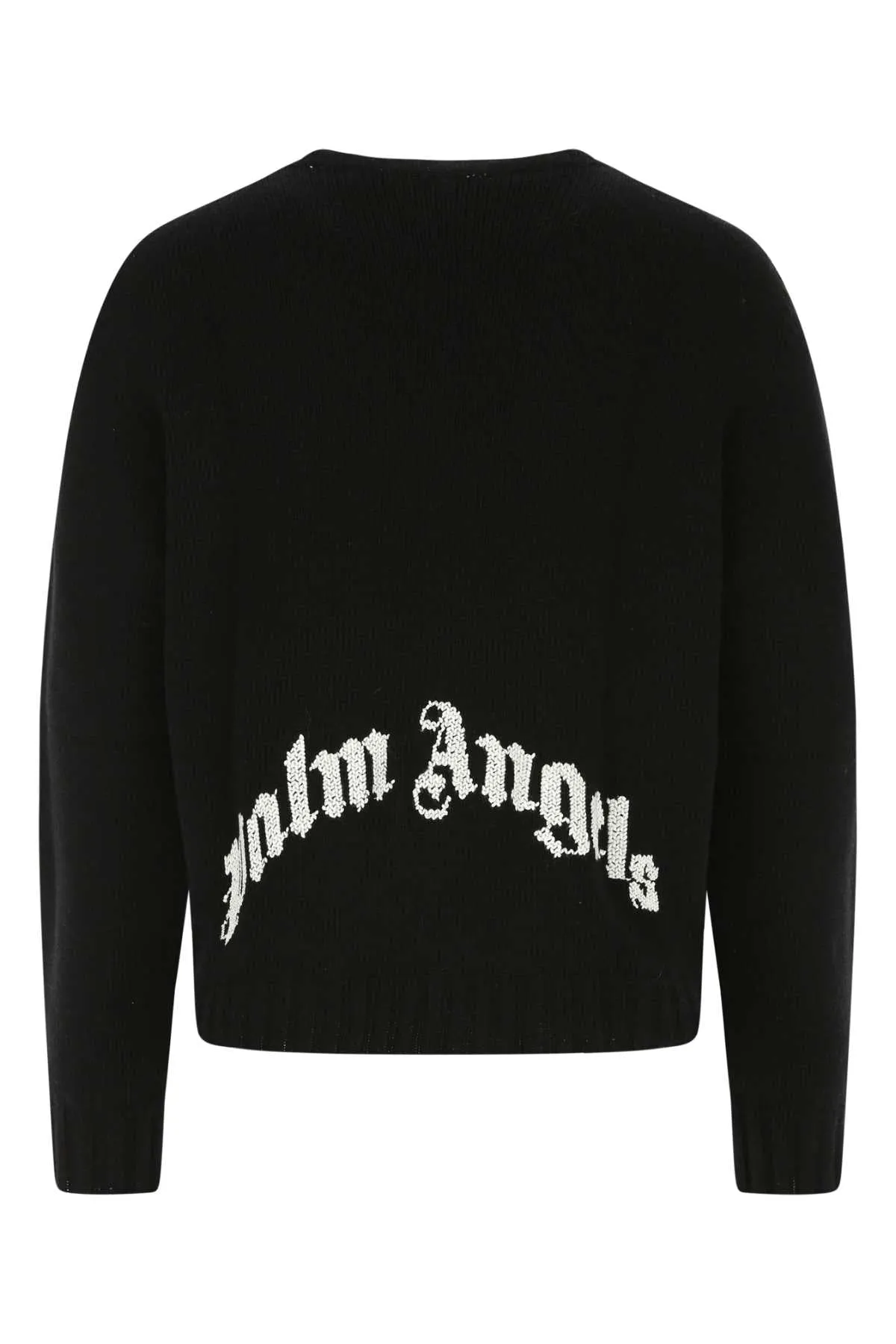 Palm Angels Logo Intarsia Knit Sweater