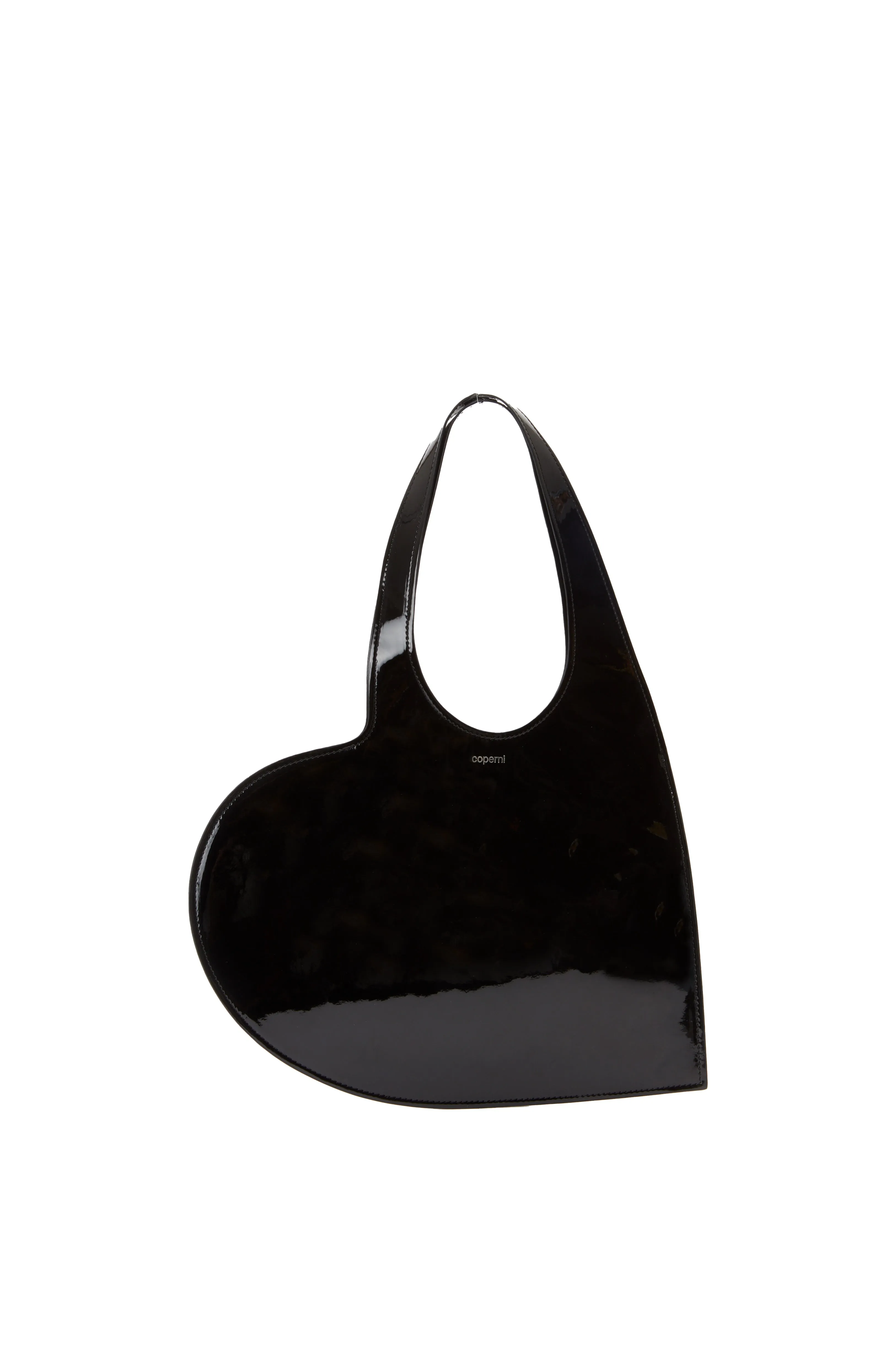 Patent Mini Heart Tote Bag