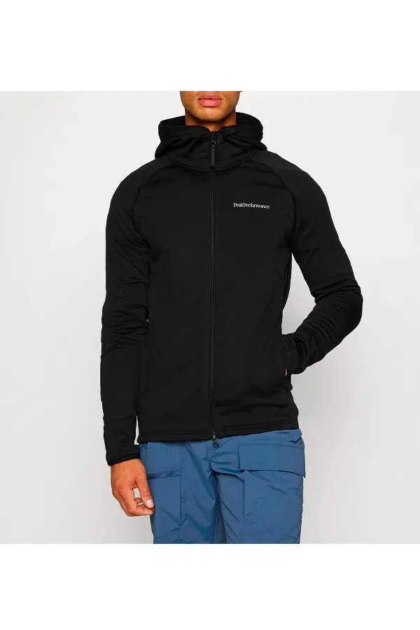 Peak Performance Zip Hoodie Chill Black