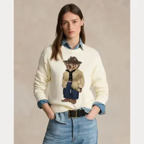 POLO BEAR COTTON CREWNECK SWEATER