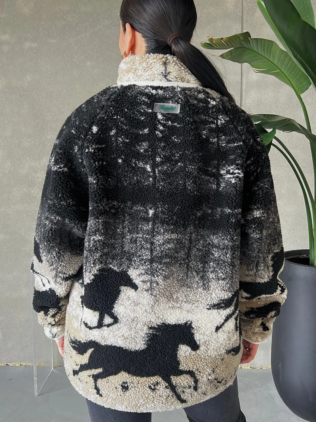 **PRESALE** KUWALLA Horsey Time 2.0 Unisex Sherpa Zip Up Jacket