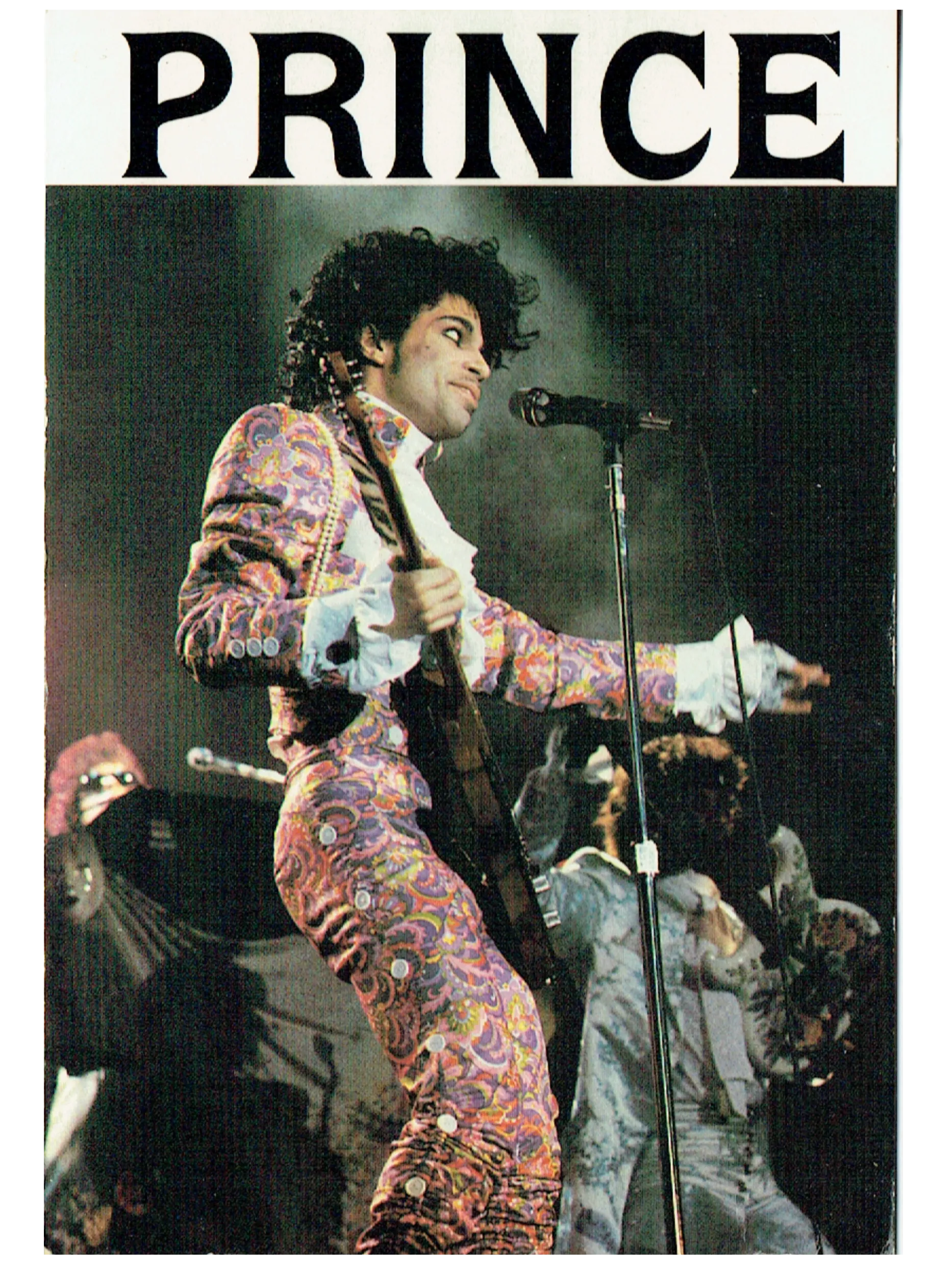 Prince – Postcard Original Printed In England Purple Rain Live