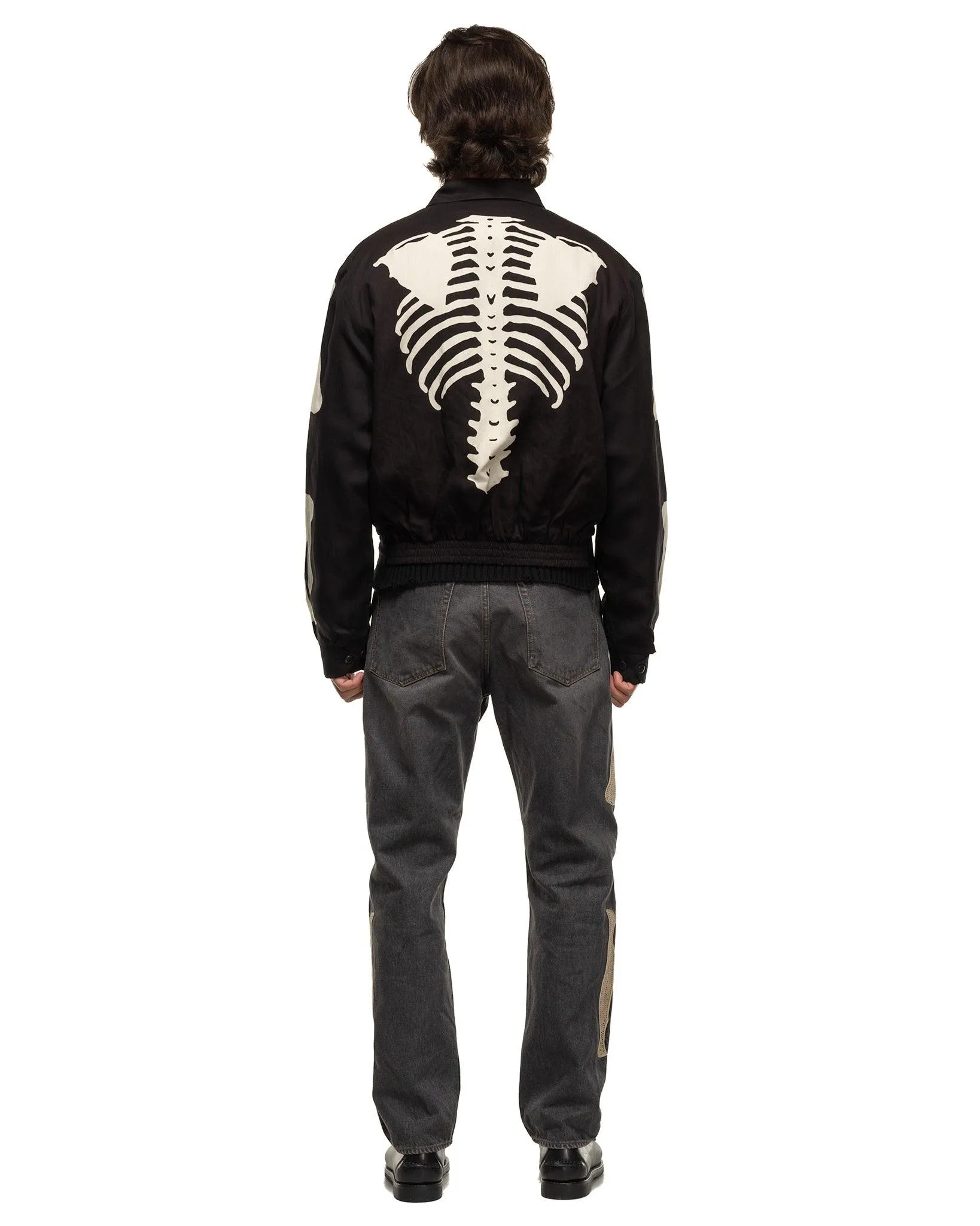 Rayon Twill BONE Drizzler Jacket Black