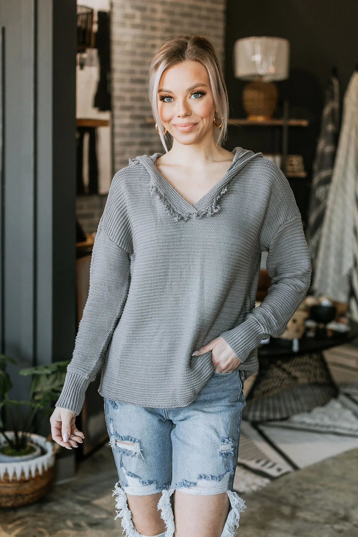 Rebekah Ribbed Knit Sweater - 4 Colors