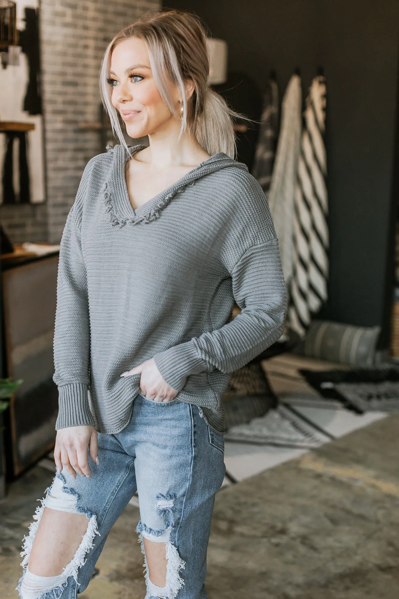 Rebekah Ribbed Knit Sweater - 4 Colors