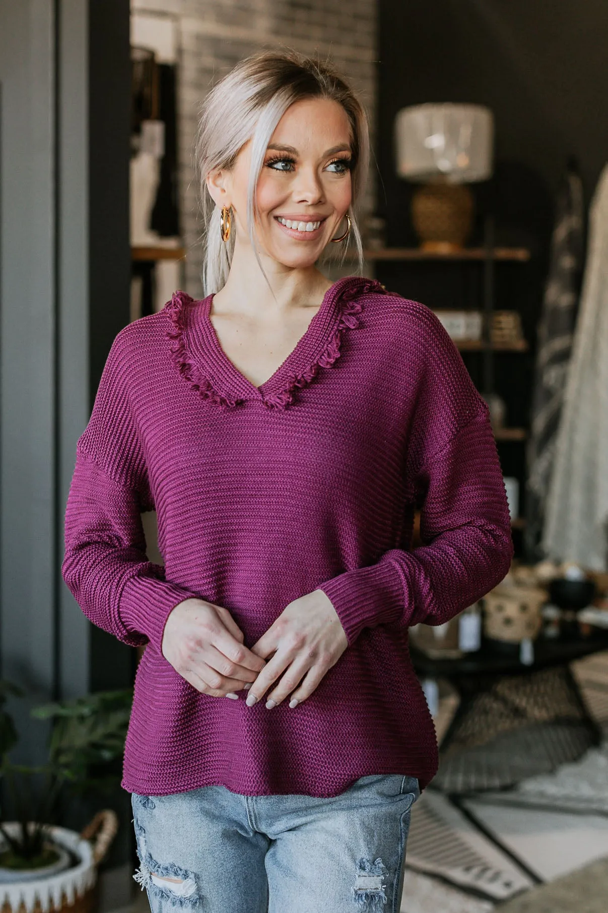 Rebekah Ribbed Knit Sweater - 4 Colors