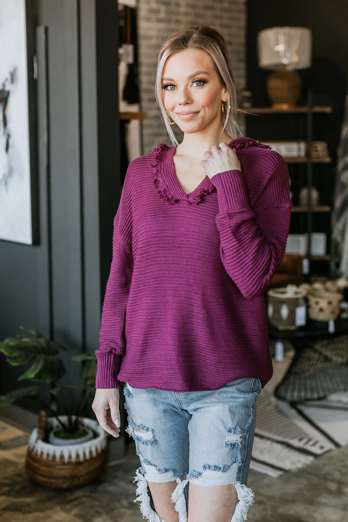 Rebekah Ribbed Knit Sweater - 4 Colors