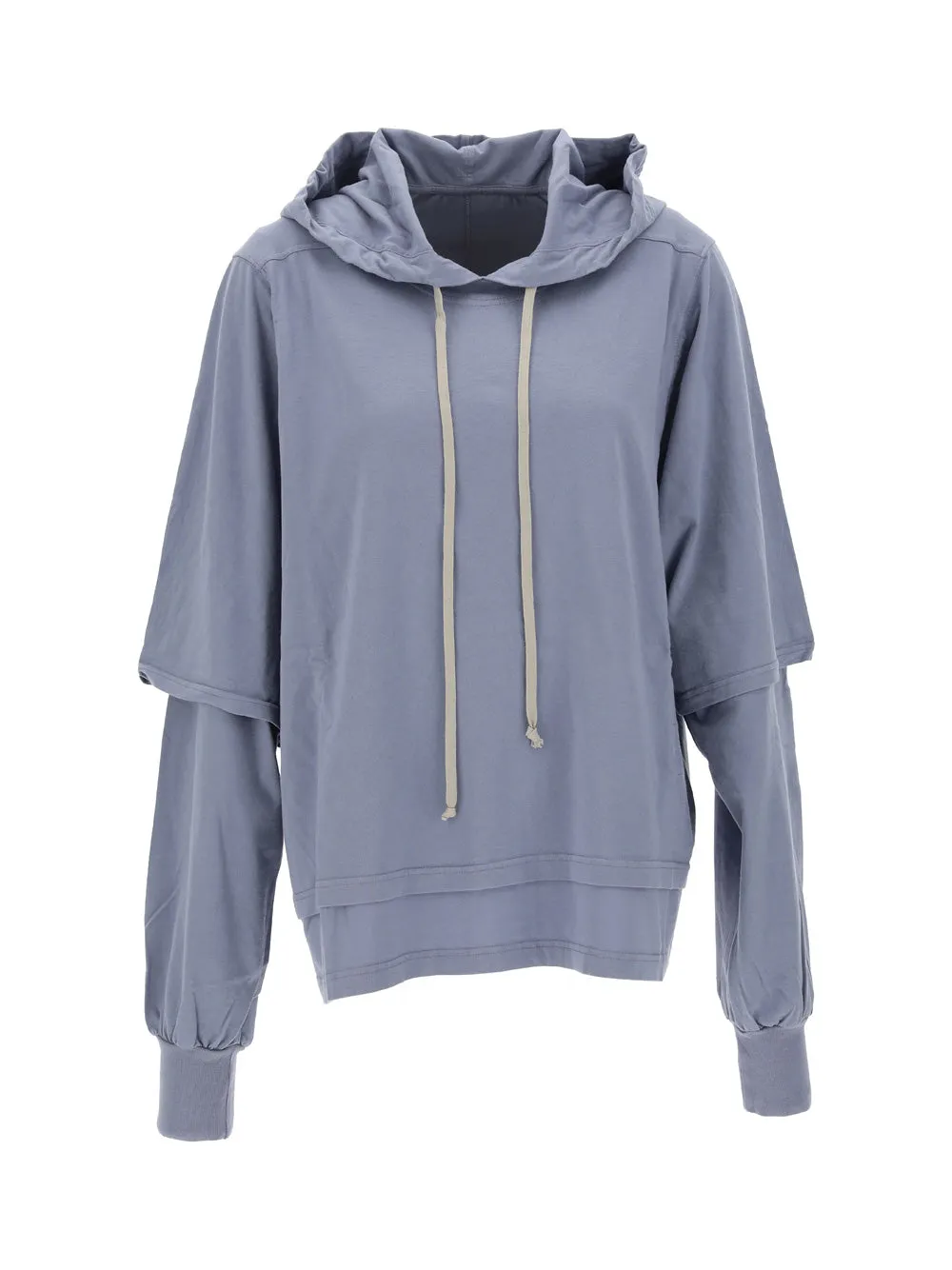 Rick Owens DRKSHDW Layered Drawstring Hoodie