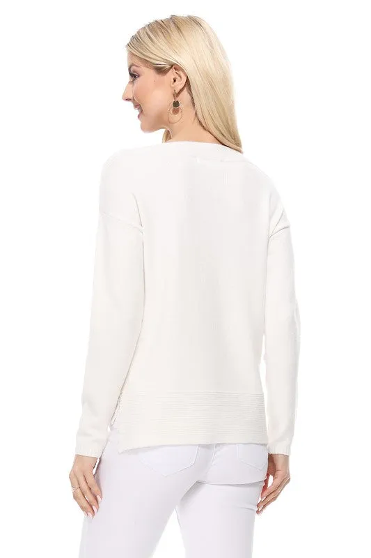 River Silky Boat Neck Sweater Top