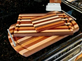 Sale: Combination Set of All Three Cutting Boards / Serving Trays Made in USA