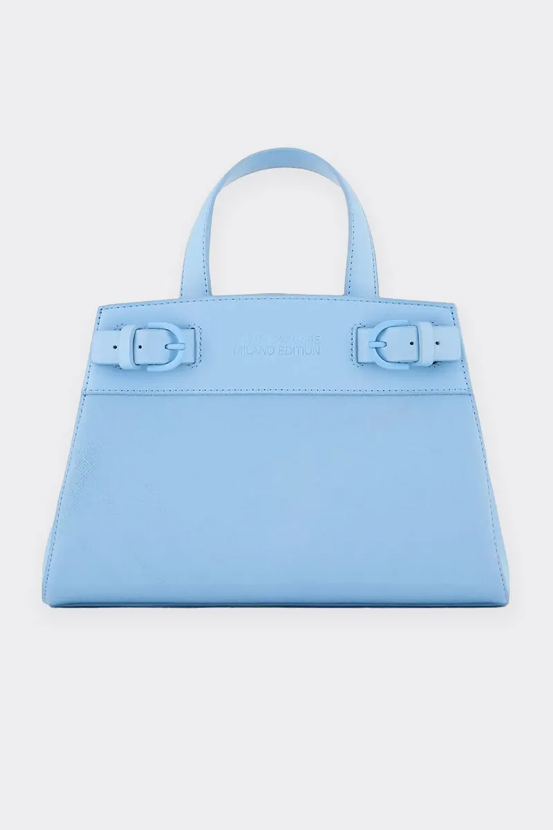 SHOPPING TOTE BAG CON TRACOLLA AZZURRA