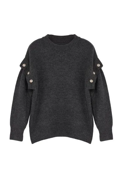 Sleeves Removable Functional Knitwear Sweater