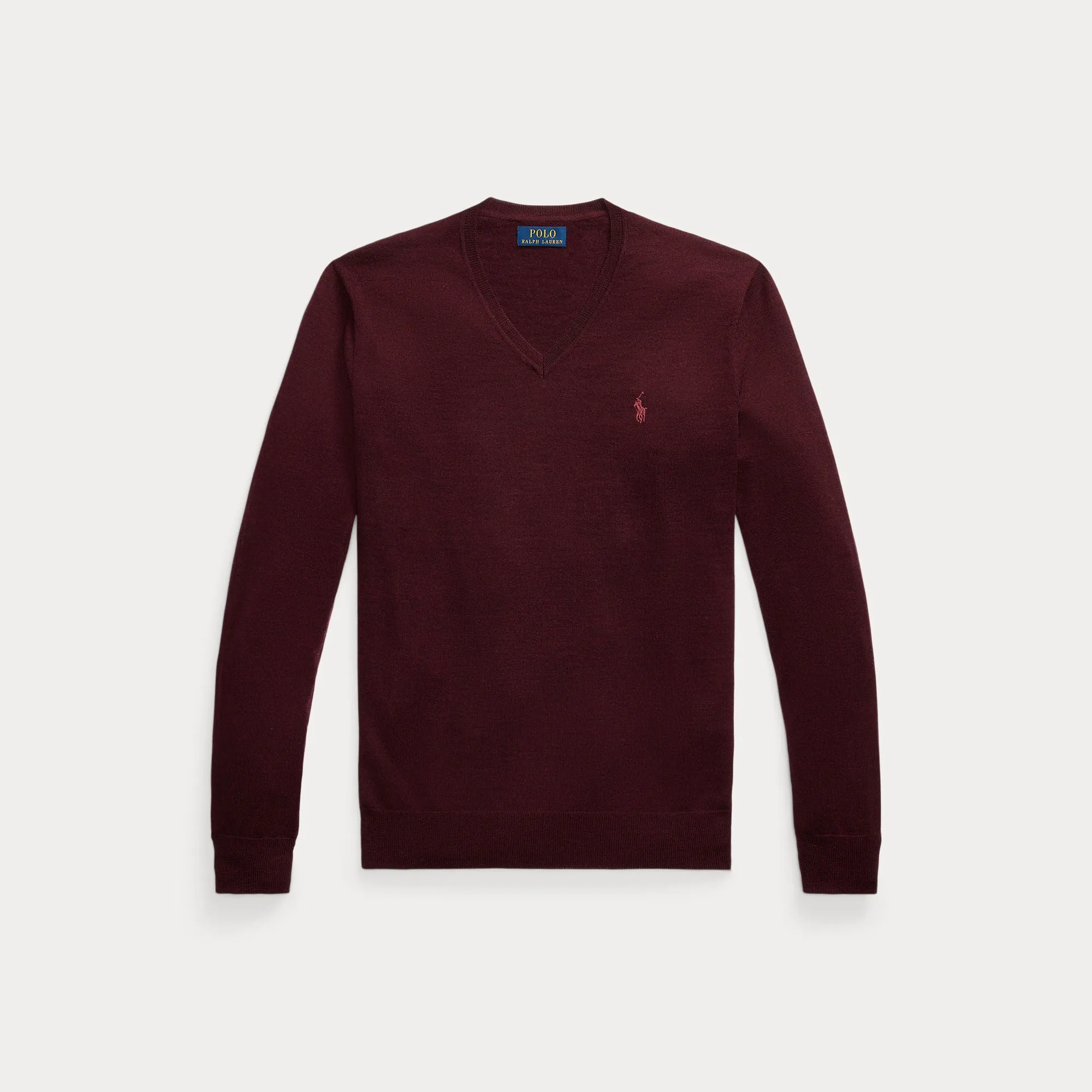 SLIM FIT WASHABLE WOOL V-NECK SWEATER