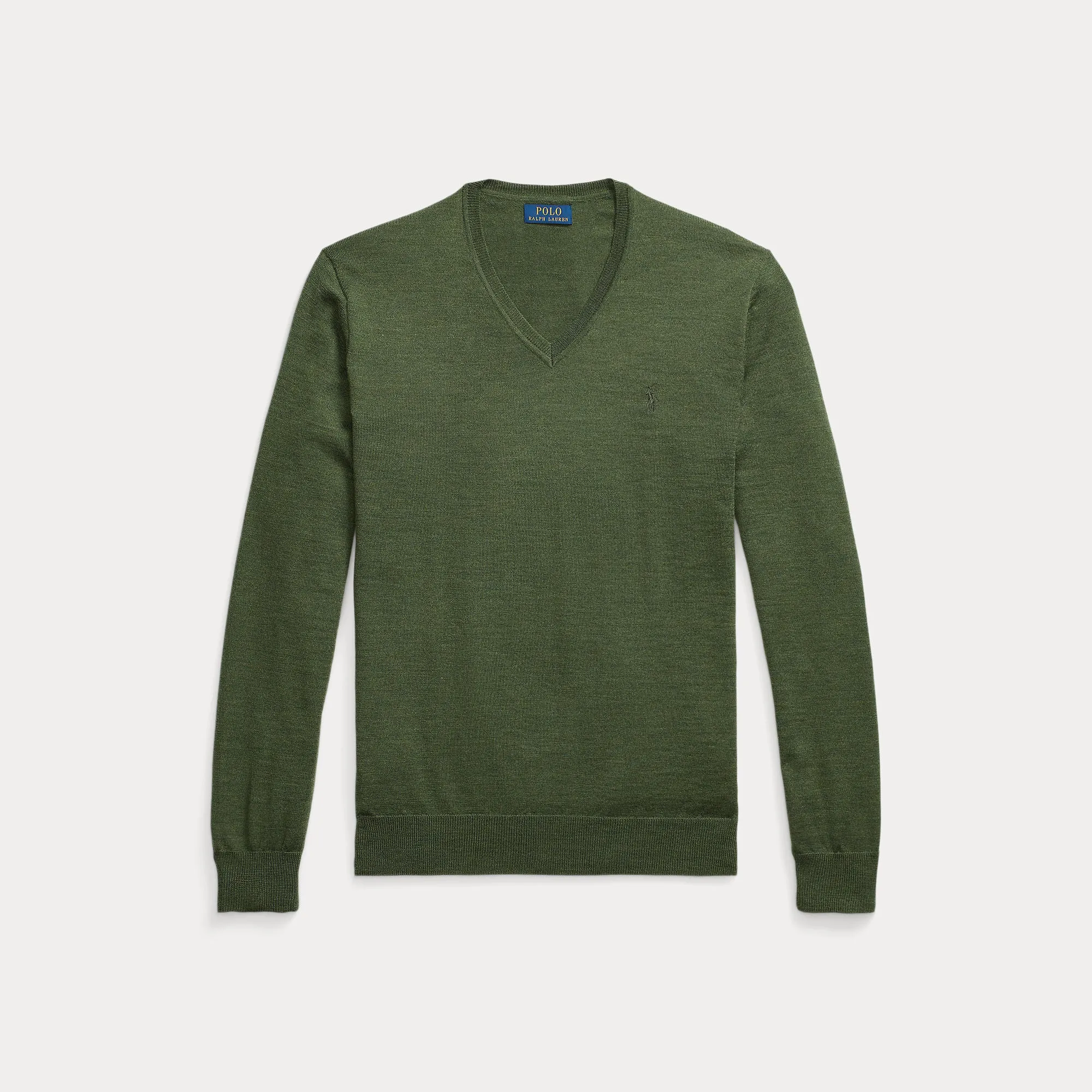 SLIM FIT WASHABLE WOOL V-NECK SWEATER