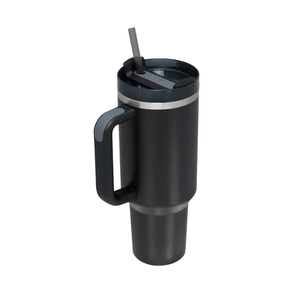 Stanley The Quencher H2.0 Flowstate Tumbler | 40 OZ Black Glow